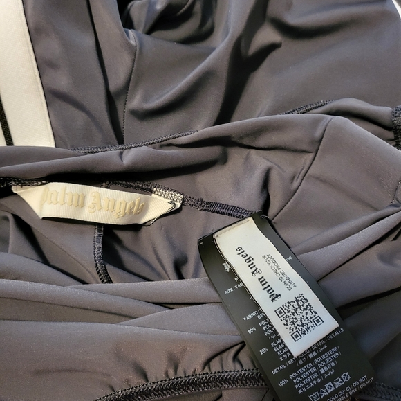 Palm Angels fitted track training jumpsuit in dark grey. - Picture 14 of 16